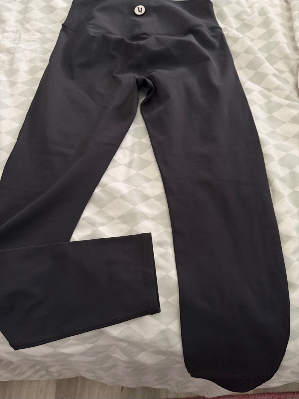 Vuori Black Leggings with High Waist Logo